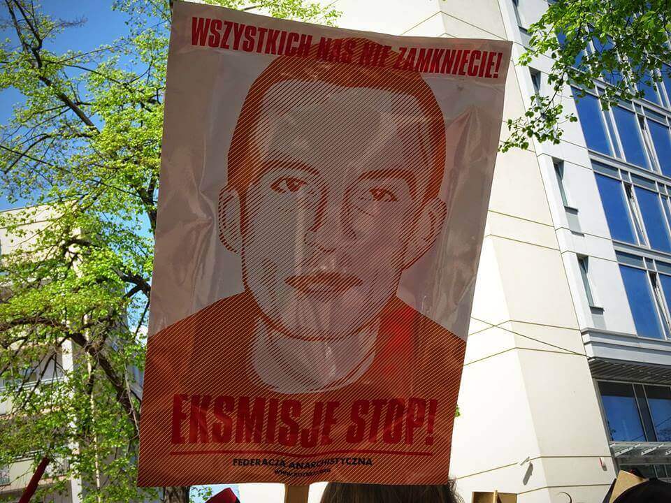 Eviction protest in Poznań,