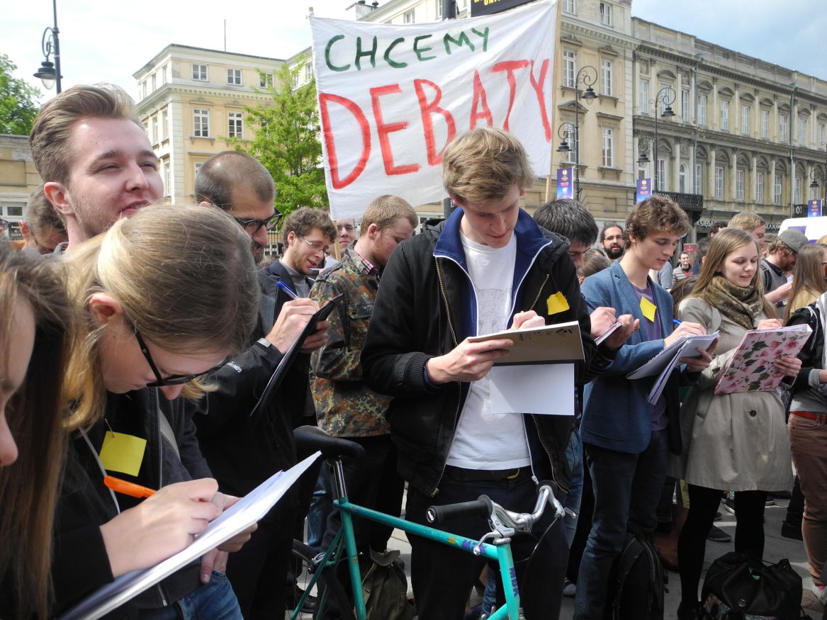 Students protest at University of Warsaw: Nothing about us without us!