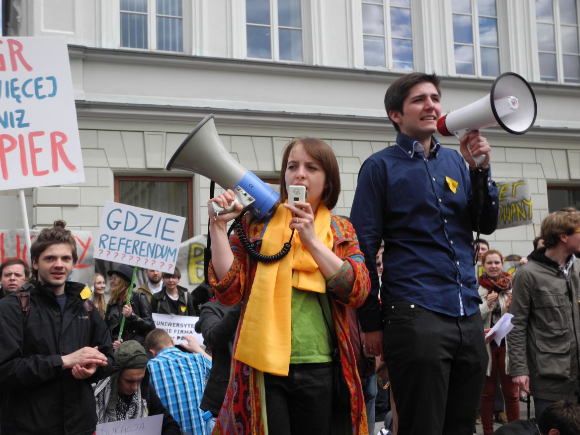 Students protest at University of Warsaw: Nothing about us without us!