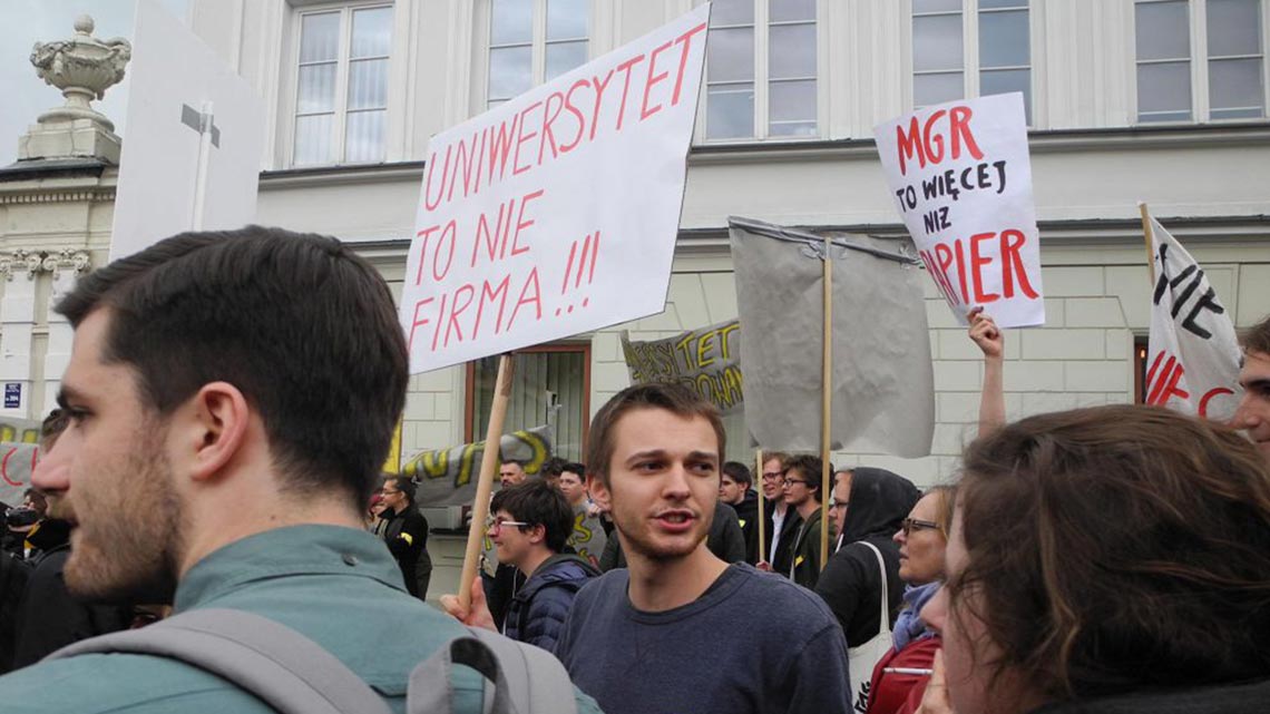 warsaw-students-protest