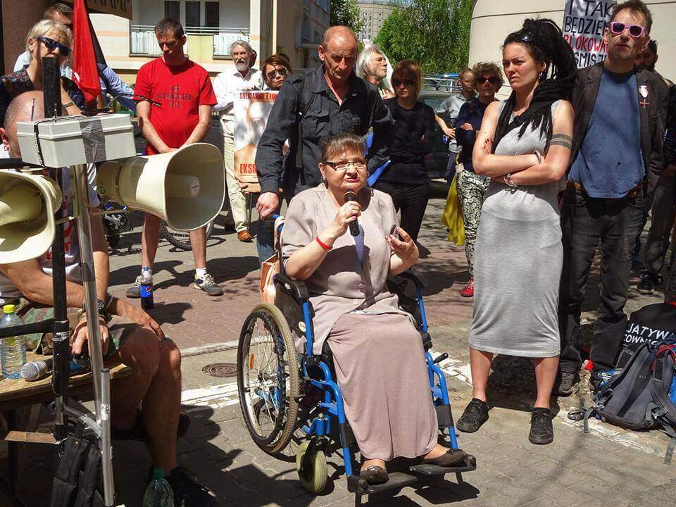 Eviction protest in Poznań.