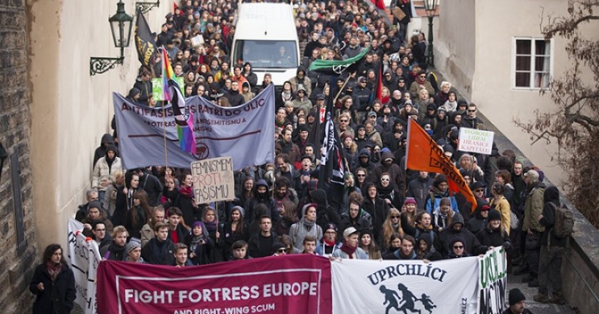 Anti-islam demonstration Prague