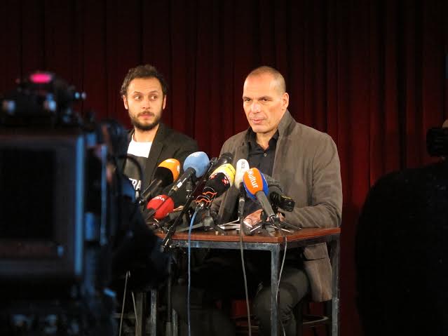 Horvat Varoufakis DiEM press conference