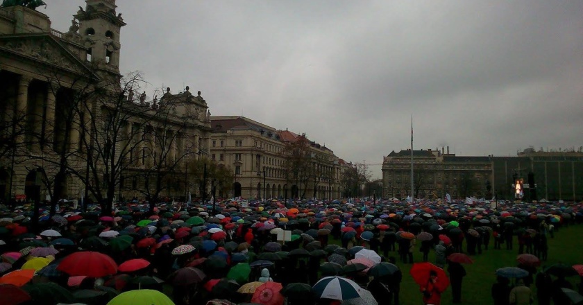 Protest of Hungarian Teachers Budapest