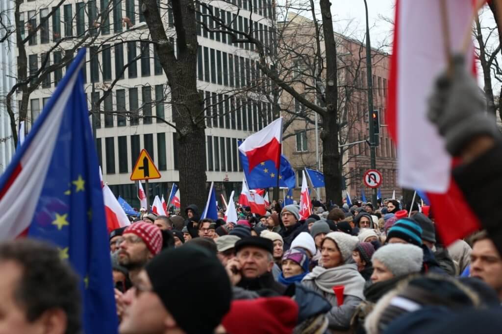 anti-government protests poland