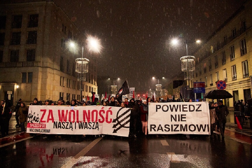 Tens Of Thousands In Nationalist March In Warsaw Political Critique Discontinued