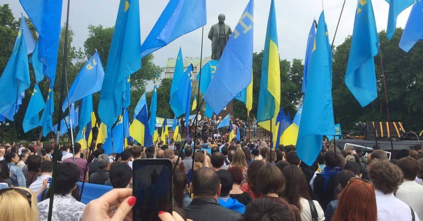 Crimean tatars rally