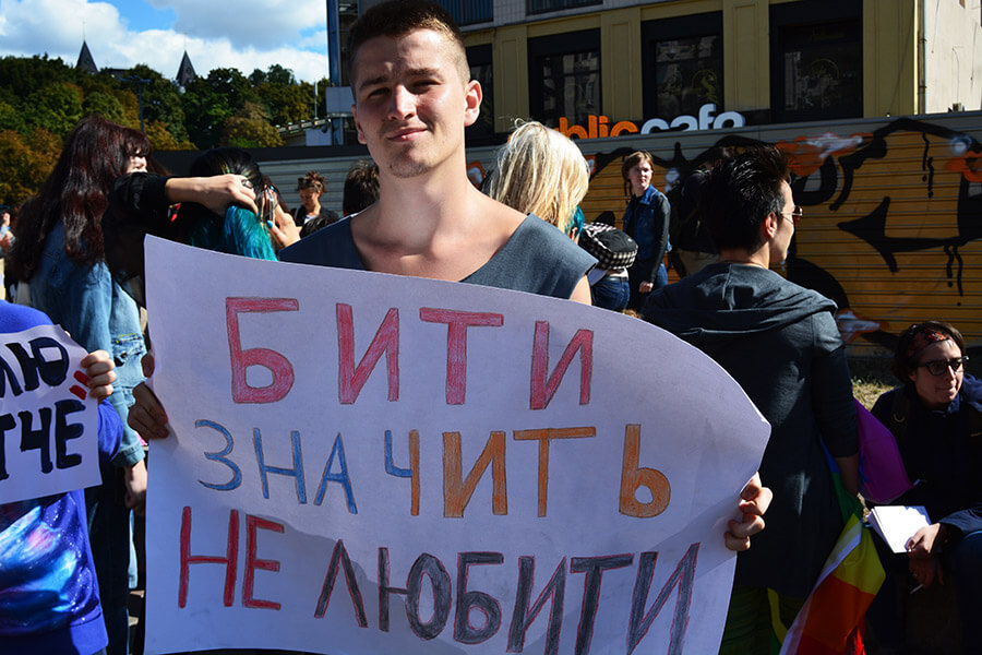 I am Not Afraid Ukraine protest